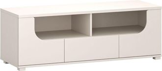 Selsey Selsey Valles - Mueble De Tv Con Caj&oacute;n Y Compartimentos Abiertos, 130 Cm, Gris Cachemira