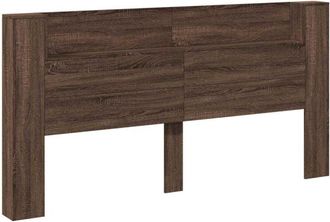 vidaXL Headboard Brown Oak 200 x 16.5 x 103.5 cm Engineered Wood vidaXL