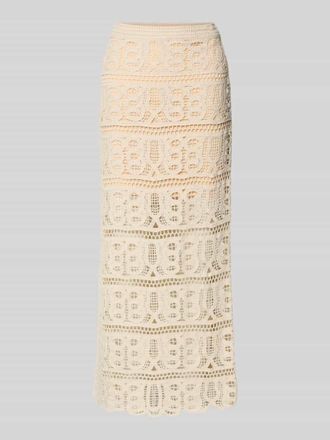 Guess Maxirock mit H&auml;kelspitze Modell OCTAVIA in Sand, Gr&ouml;&szlig;e XL