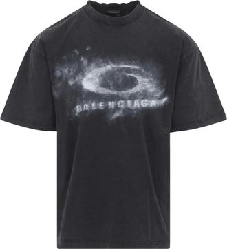 Balenciaga T-Shirts, male, Black, S, Medium Fit T-Shirt