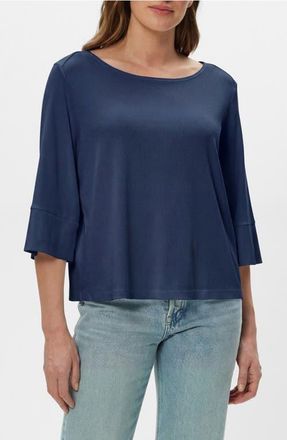 Michael Stars Rosalynn Boat Neck Knit Top in Nocturnal at Nordstrom, Size X-Small