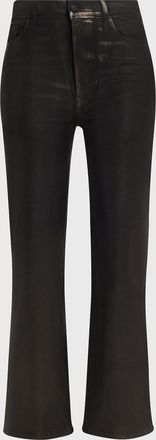 Frame Denim Le Sleek Straight Coated Jeans