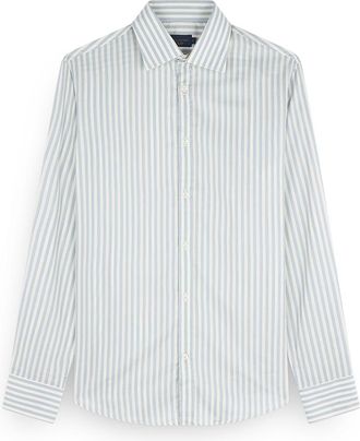 Paul & Shark X-Soft shirt with striped pattern, Man, Stripes Cream Blue, Size: 039