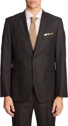 Paisley & Gray Dover Modern Fit Sport Coat in Soft Black Shark at Nordstrom Rack, Size 36