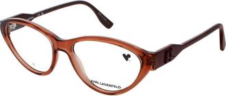 Karl Lagerfeld Ladies Pink Rectangular Eyeglass Frames Kl6109