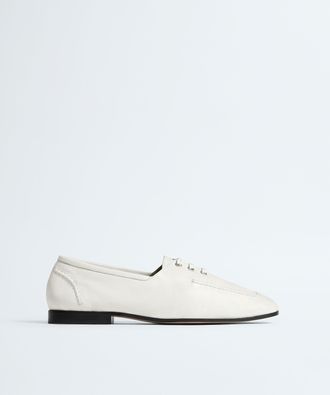 Bottega Veneta Gino Lace-Up Shoe - White - Women - 10