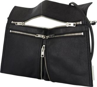 Alexander Wang Geo Medium Calfskin Tas - Dames - Handtassen - Zwart - ONE Size - Katoen - Tassen