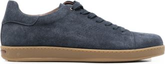 Alberto Gozzi Blue Comfort Lining Lace-Up Suede Sneakers