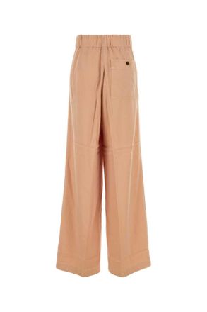 Dries Van Noten Zalm Cupro Blend Pila Wijde-Pantalon