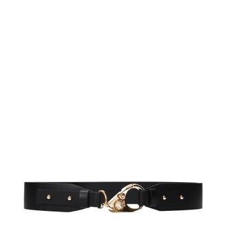 Versace Damens Schwarzer Lederg&uuml;rtel