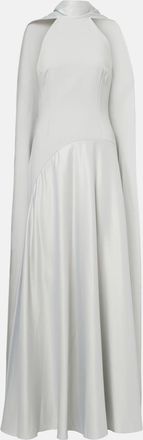 Solace London Cece halterneck cr&ecirc;pe and satin gown