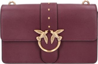 Pinko Shoulder Bag With Gold-Tone Chain And Love Birds Logo