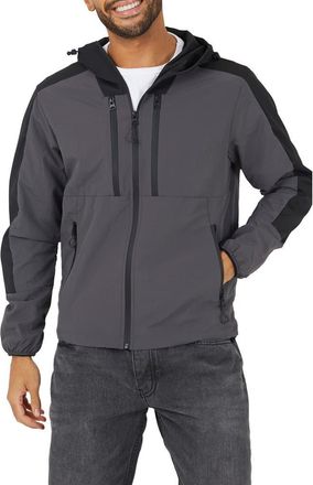 Brave Soul Windrunner Hooded Zip-Through Jacket in Charcoal at Nordstrom, Size X-Large