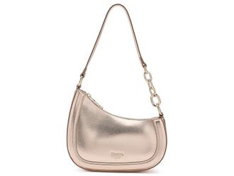 Dune London Direction Shoulder Womens Handbags Gold, Leather