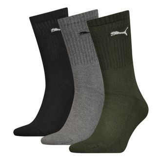Puma Calzini PUMA Unisex (confezione da 3), Abbigliamento, Verde, 35-38