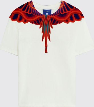 Marcelo Burlon T-shirt a girocollo in cotone stampato County Of Milan