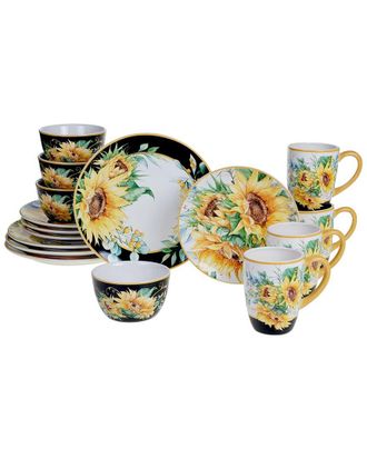 Certified International Sunflower Fields 16Pc Dinnerware Set