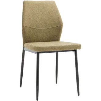 Home Heavenly Home Heavenly - Pack 4 Sillas Nobles Silla Comedor Con Asiento Y Respaldo Acolchado Y Patas Met&aacute;licas, 49x53x87 Cm. Color: Mostaza