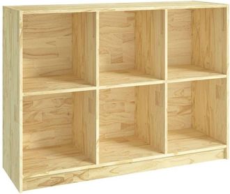 vidaXL Estantería de madera maciza de pino 104x33x76 cm Vidaxl