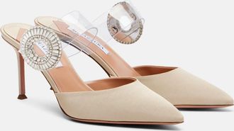 Aquazzura Sandali Crystal Hoop in PVC con cristalli