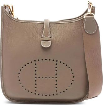 Herm&egrave;s 2024 PM Evelyne III perforated shoulder bag - Neutrals