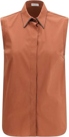 Brunello Cucinelli Donna, Camicette, Marrone, M, new