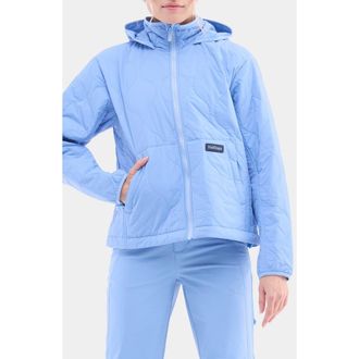 Halfdays Bessie Water Resistant Packable Quilted Puffer Jacket in Forget Me Not at Nordstrom Rack, Size X-Large