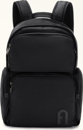 Furla Man Orion Backpack Xl Nero Black Waterproof Nylon Fabric Man