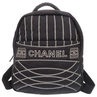 Chanel Black Nylon Backpack (Pre-Owned)