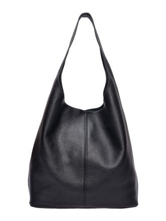 Roberta M Zwart Rundleer Tas