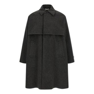 Jil Sander Sport 131 Jas - Heren - Mantels - Grijs - Maat: M Zijde