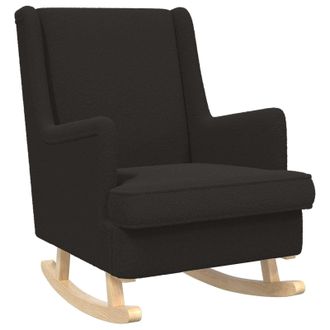 vidaXL Mecedora Negro 62 X 80 X 85 Cm Boucl&eacute; Vidaxl