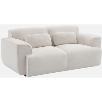 Sweeek Sofá de 2 plazas en tejido borreguito