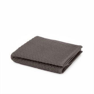 KASANOVA Asciugamano viso ospite cotone Pop Corn grigio scuro