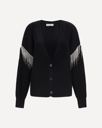 Sportmax Pagine virgin wool Cardigan with sparkling details Female XS