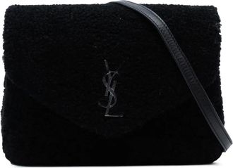 Saint Laurent 2018 Toy Shearling Loulou crossbody bag - Black