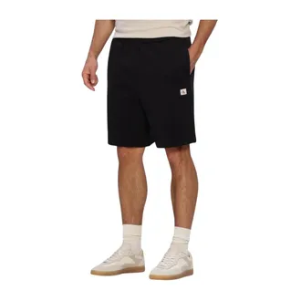 Calvin Klein Korte Broeken, Heren, Zwart, L, Katoen, EU 350Terry Badge Short
