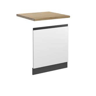 Vicco Panel Frontal R-line, Blanco, 60 Cm, Et Roble Vicco