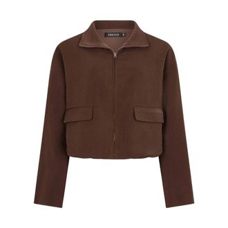 Ydence Ydence - Fs2646 Davis Jas - Dames - Jassen - Bruin - Maat: XS Poliester