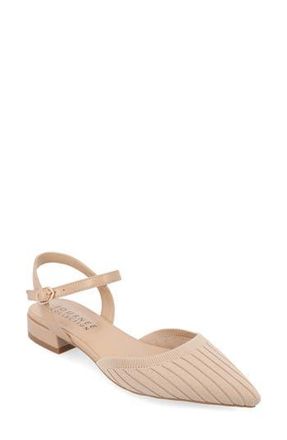 Journee Collection Ansley Pointed Toe Pump - Wide Width in Tan at Nordstrom Rack, Size 7.5