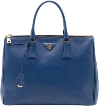 Prada Pre-owned Handbags, female, Blue, Size: ONE SIZE Pre-owned The Galleria