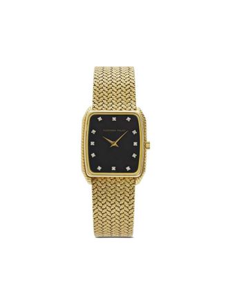 Audemars Piguet pre-owned Cobra 28mm - unisex - Black Diamond/Yellow Gold - One Size