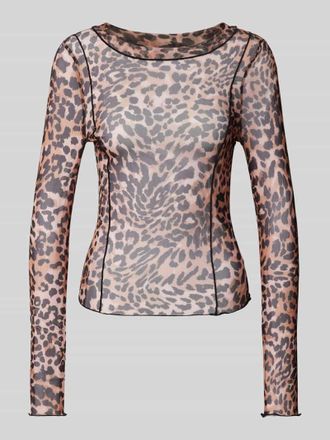 Noisy May Longsleeve im semitransparenten Design Modell ELIF in Black, Gr&ouml;&szlig;e M