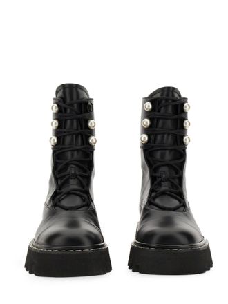 Nicholas Kirkwood Amphibious Combat Boot - Black