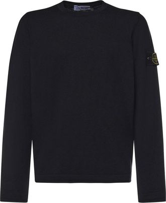 Stone Island Cotton And Nylon Sweater With Logo