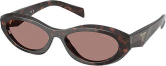 Prada PR 26ZS 17N60B 55mm Womens Oval Sunglasses