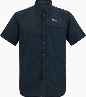 Regatta Mens Regatta Mens Mindano Textured Shirt - Navy - Size: 40/Regular