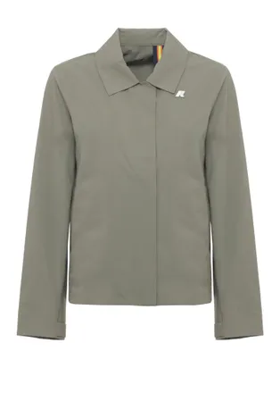 K-Way Green Arabel Waterproof Zip Jacket