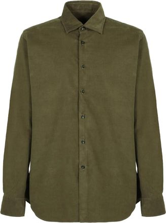 Slowear long-sleeved buttoned shirt - men - Cotton - 43 - Green