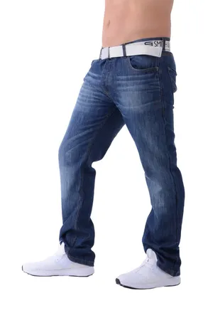 Smith & Jones Smith and Jones New Mens Bootcut Denim Jeans Pants Stonewash 38W X 30L